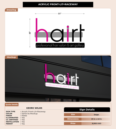 CUSTOM MOCKUP SIGN FOR Georg Wilms
