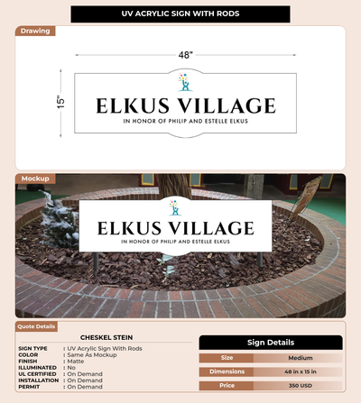 CUSTOM MOCKUP SIGN FOR Cheskel Stein