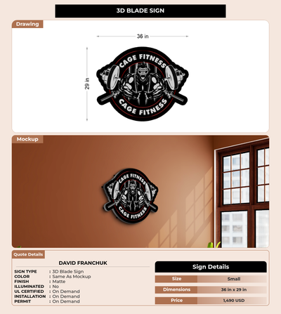 CUSTOM MOCKUP SIGN FOR David Franchuk