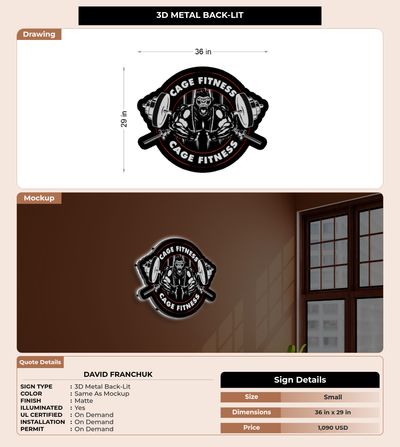 CUSTOM MOCKUP SIGN FOR David Franchuk