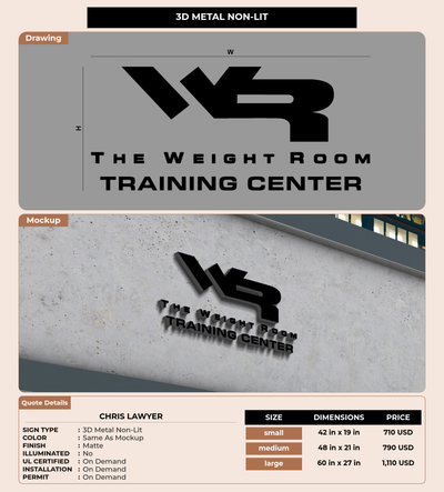 CUSTOM MOCKUP SIGN FOR Chris Lawyer