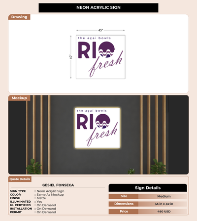 CUSTOM MOCKUP SIGN FOR Gesiel Fonseca