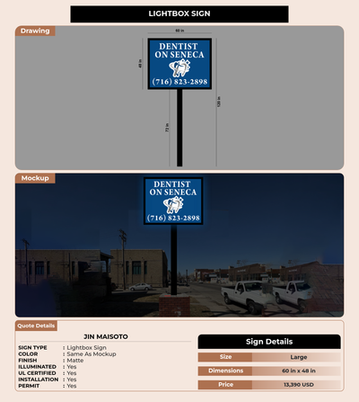 CUSTOM MOCKUP SIGN FOR Jin MaiSoto