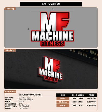 CUSTOM MOCKUP SIGN FOR Chauncey Foxworth