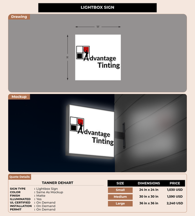 CUSTOM MOCKUP SIGN FOR Tanner DeHart