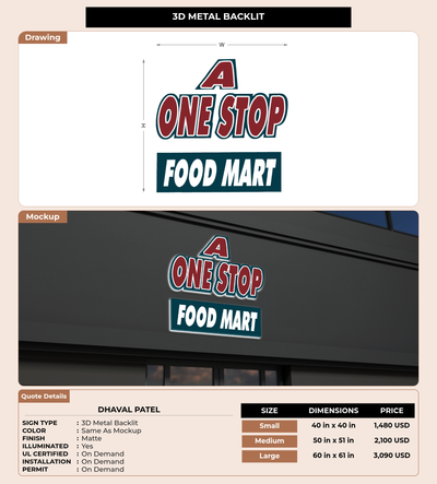 CUSTOM MOCKUP SIGN FOR Dhaval patel