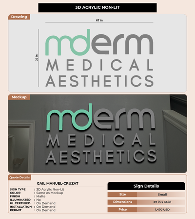 CUSTOM MOCKUP SIGN FOR Gail Manuel-Cruzat