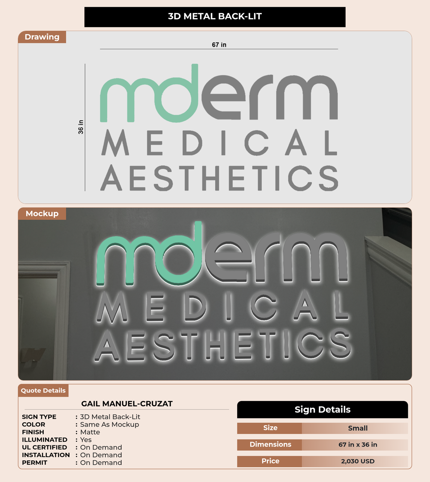 CUSTOM MOCKUP SIGN FOR Gail Manuel-Cruzat