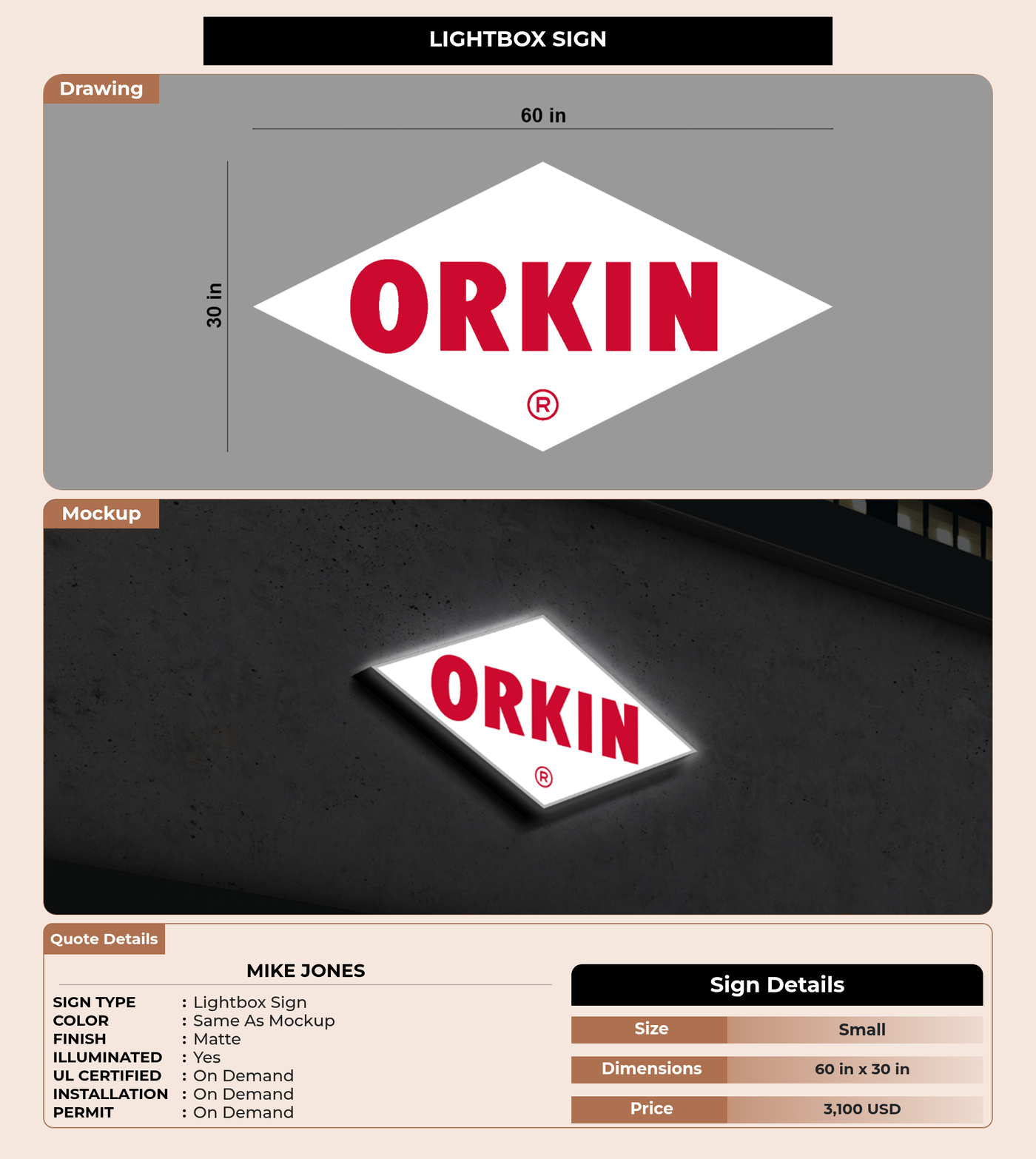 CUSTOM MOCKUP SIGN FOR Mike Jones