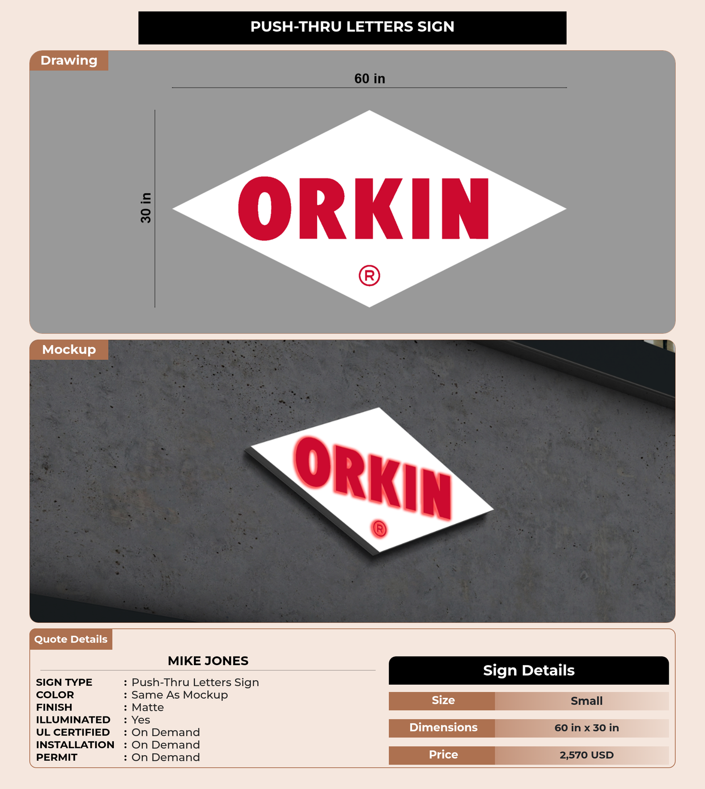 CUSTOM MOCKUP SIGN FOR Mike Jones