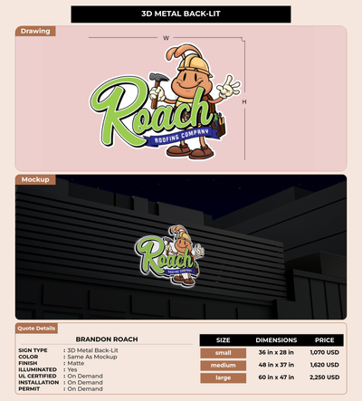 CUSTOM MOCKUP SIGN FOR Brandon Roach