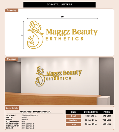 CUSTOM MOCKUP SIGN FOR Margaret Mushayabasa