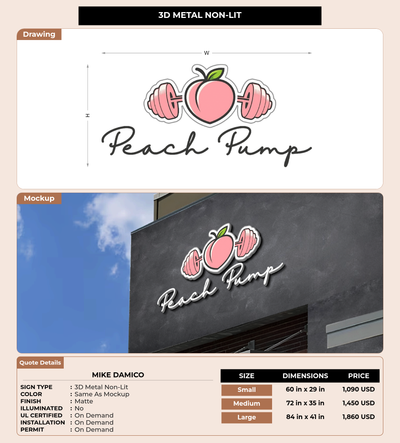 CUSTOM MOCKUP SIGN FOR Mike Damico
