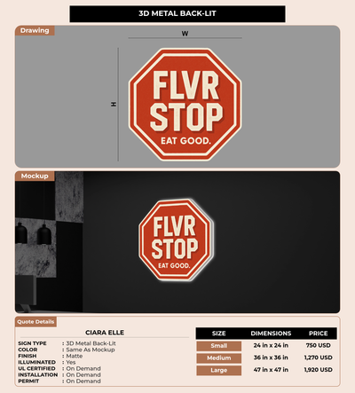 CUSTOM MOCKUP SIGN FOR Ciara  Elle