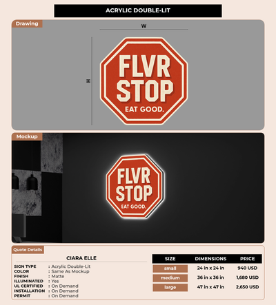 CUSTOM MOCKUP SIGN FOR Ciara  Elle