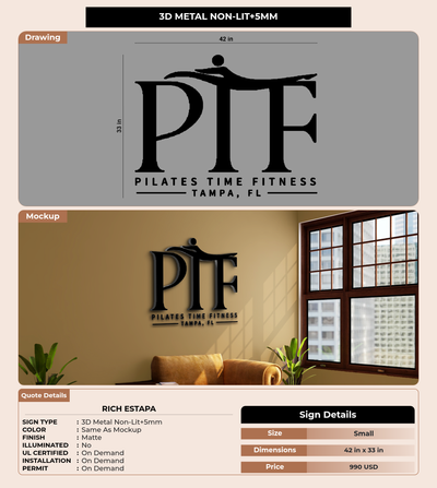 CUSTOM MOCKUP SIGN FOR Rich Estapa