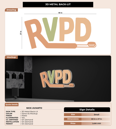 CUSTOM MOCKUP SIGN FOR Nick Avianto