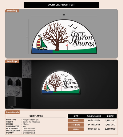 CUSTOM MOCKUP SIGN FOR Cliff Amey