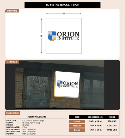 CUSTOM MOCKUP SIGN FOR Jenn Williams