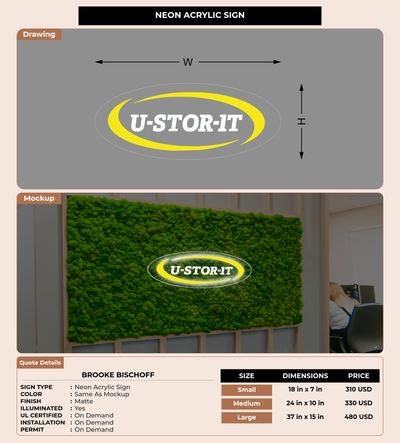 CUSTOM MOCKUP SIGN FOR Brooke Bischoff