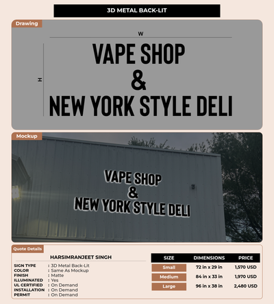 CUSTOM MOCKUP SIGN FOR Harsimranjeet singh