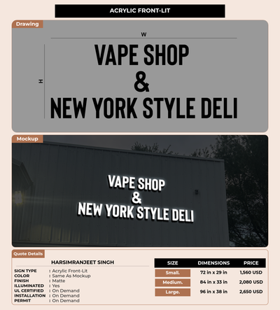 CUSTOM MOCKUP SIGN FOR Harsimranjeet singh