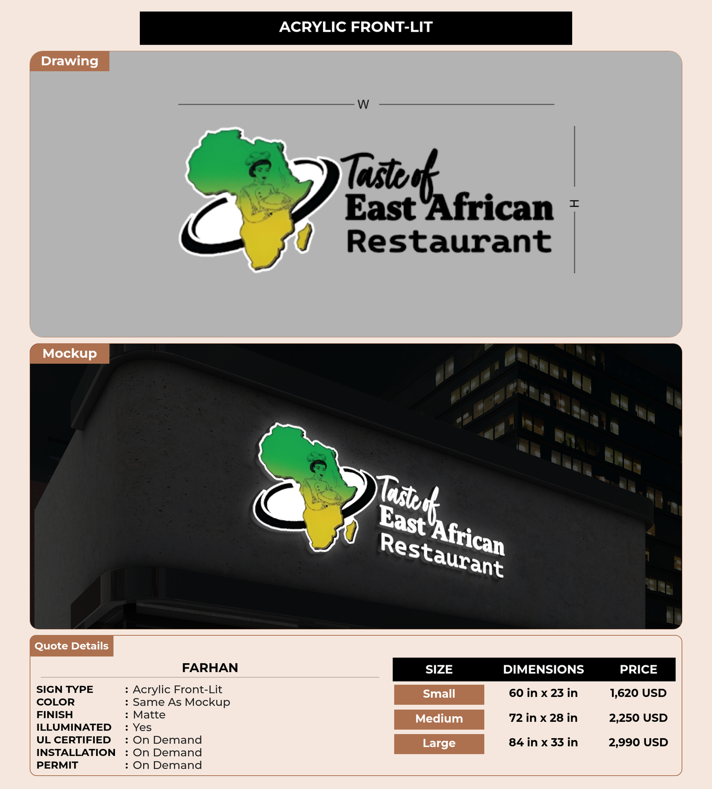 CUSTOM MOCKUP SIGN FOR Farhan