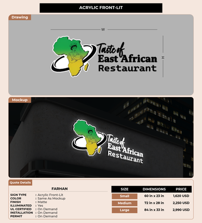 CUSTOM MOCKUP SIGN FOR Farhan