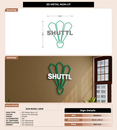 CUSTOM MOCKUP SIGN FOR Jun Rong Liew