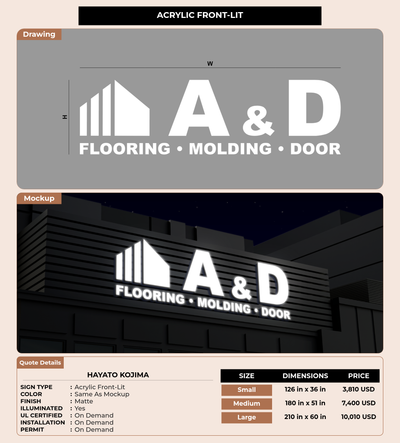 CUSTOM MOCKUP SIGN FOR hayato kojima