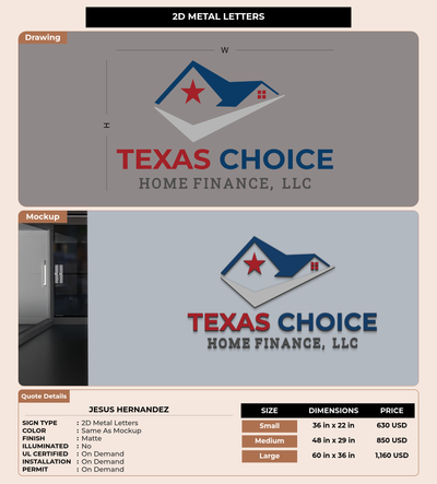 CUSTOM MOCKUP SIGN FOR Jesus Hernandez