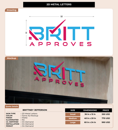 CUSTOM MOCKUP SIGN FOR Brittney Jefferson