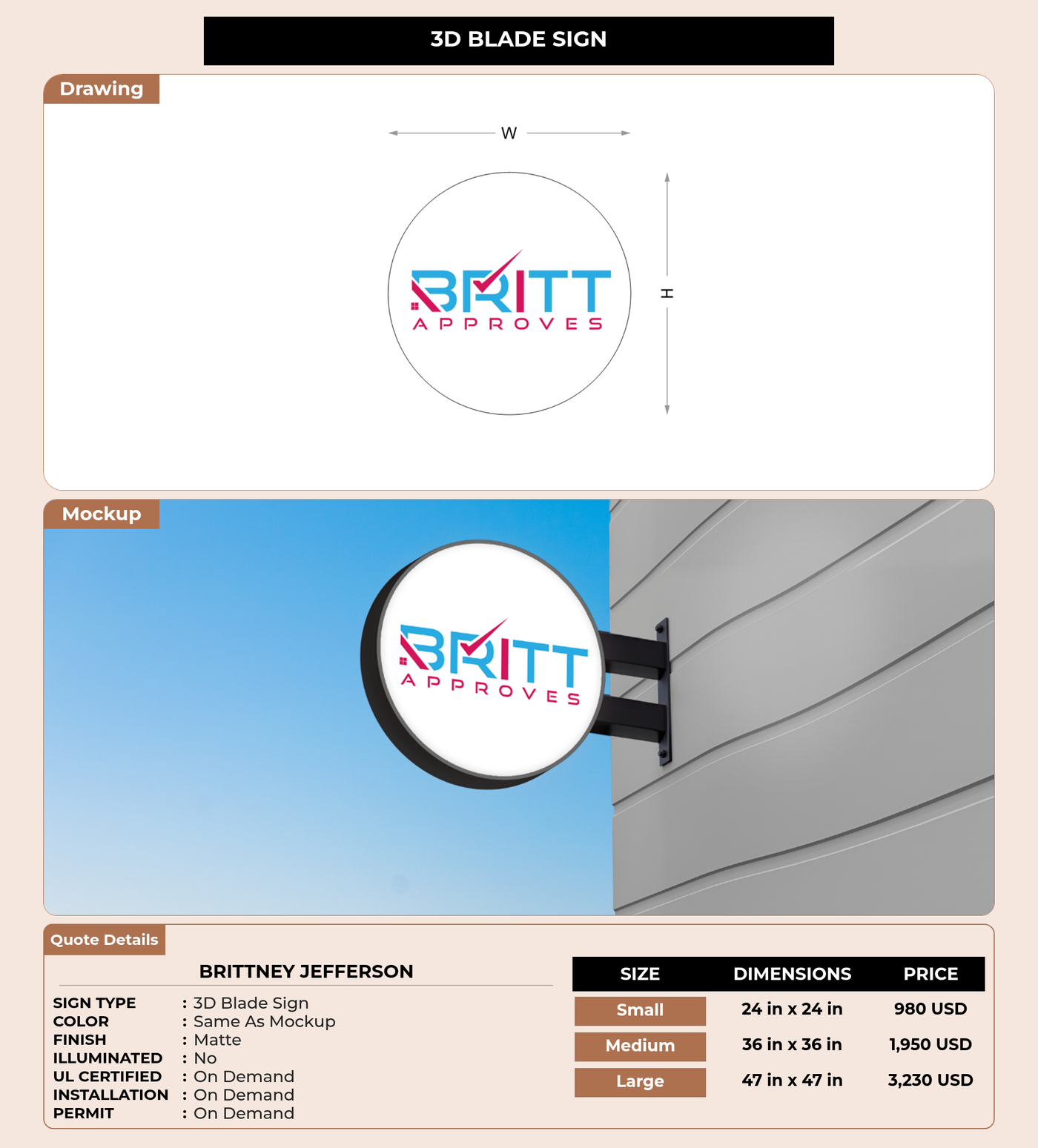 CUSTOM MOCKUP SIGN FOR Brittney Jefferson