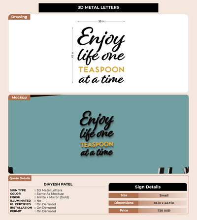 CUSTOM MOCKUP SIGN FOR Divyesh Patel