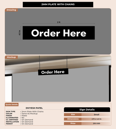 CUSTOM MOCKUP SIGN FOR Divyesh Patel