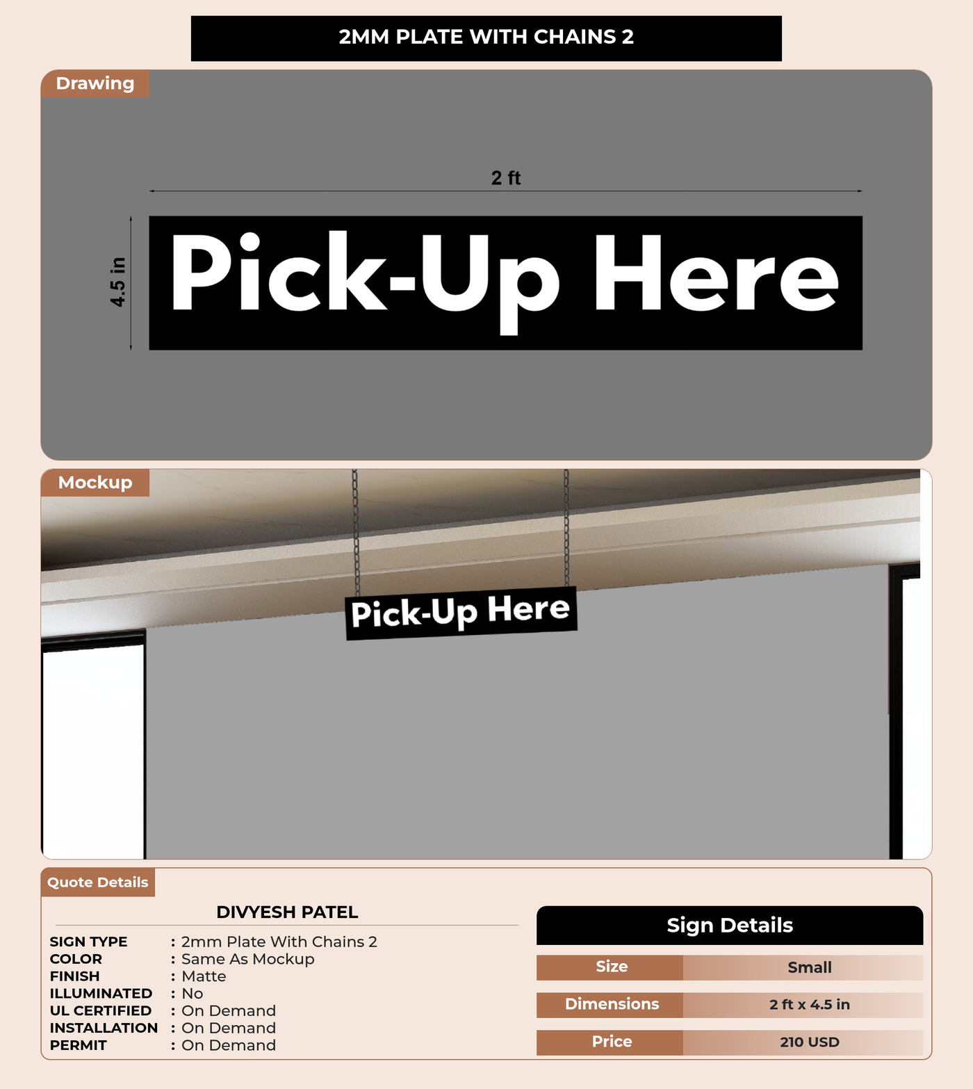 CUSTOM MOCKUP SIGN FOR Divyesh Patel