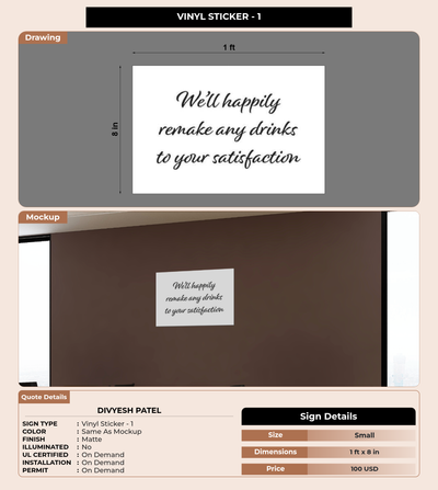 CUSTOM MOCKUP SIGN FOR Divyesh Patel