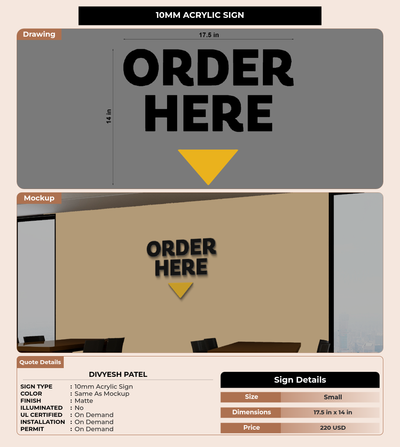 CUSTOM MOCKUP SIGN FOR Divyesh Patel