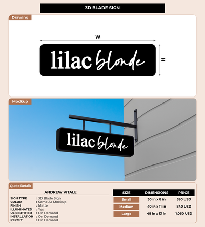 CUSTOM MOCKUP SIGN FOR Andrew Vitale
