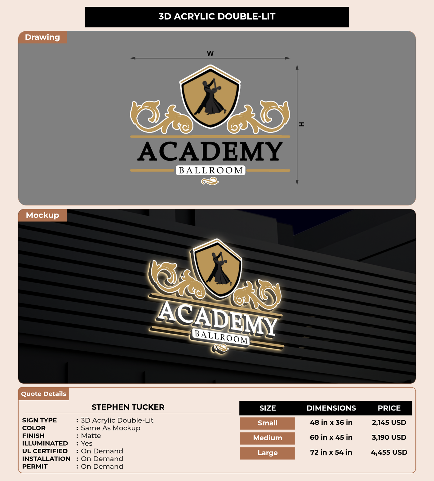 CUSTOM MOCKUP SIGN FOR Stephen Tucker