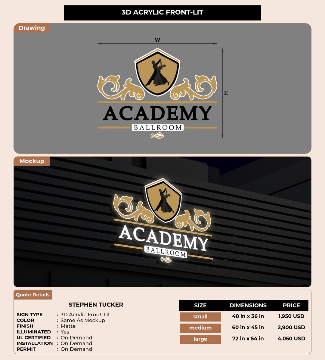 CUSTOM MOCKUP SIGN FOR Stephen Tucker