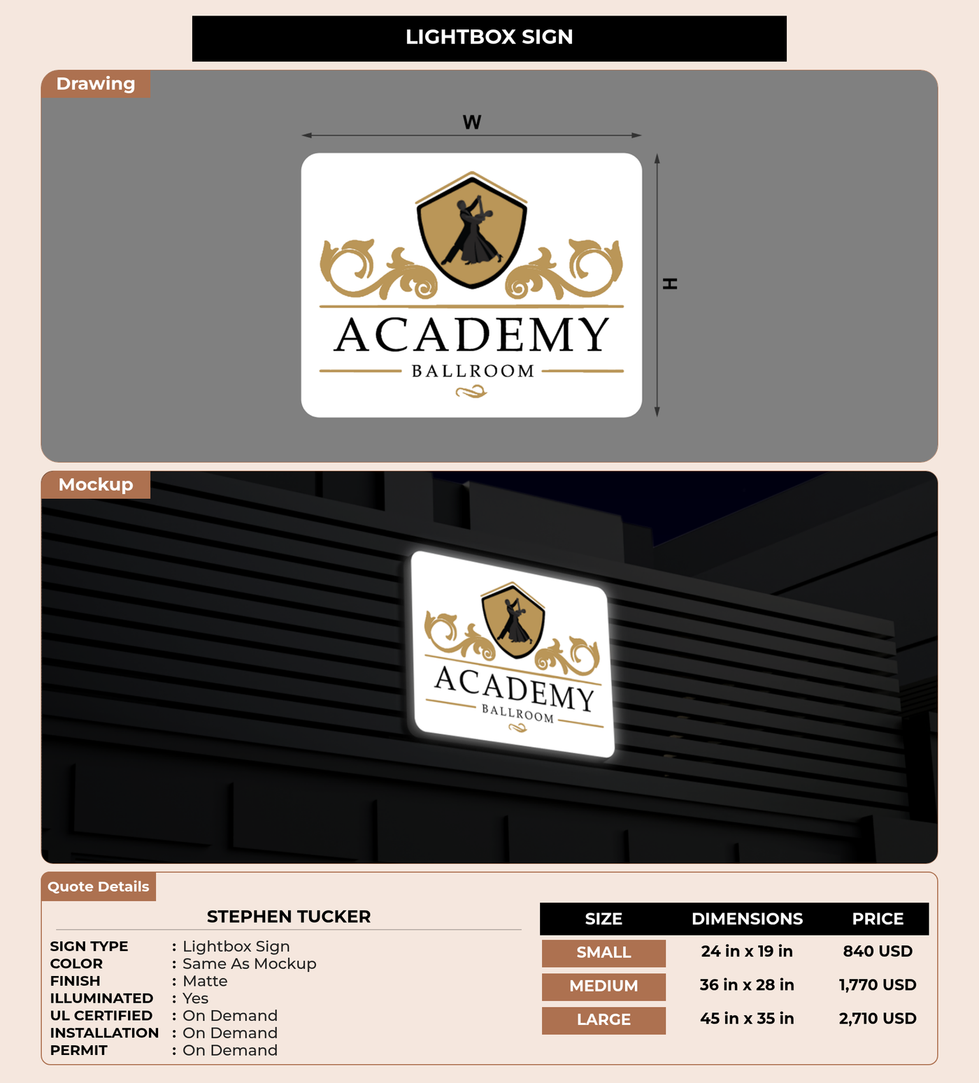 CUSTOM MOCKUP SIGN FOR Stephen Tucker