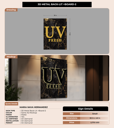 CUSTOM MOCKUP SIGN FOR Maria Nava Hernandez