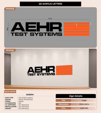CUSTOM MOCKUP SIGN FOR Joseph