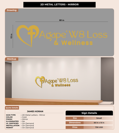 CUSTOM MOCKUP SIGN FOR James Koran