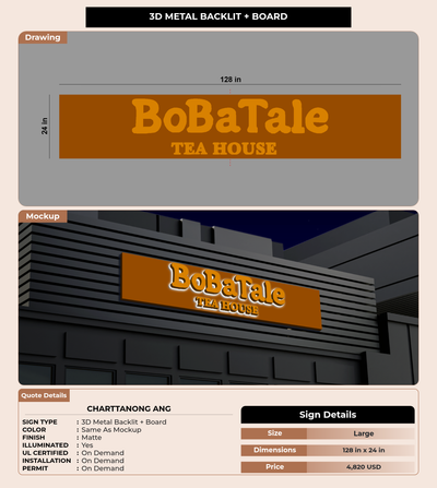 CUSTOM MOCKUP SIGN FOR Charttanong Ang