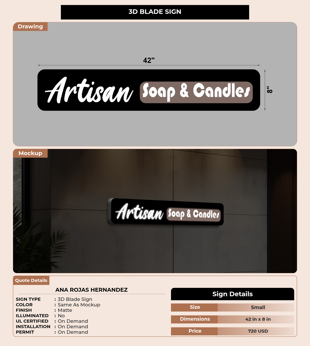CUSTOM MOCKUP SIGN FOR Ana Rojas Hernandez