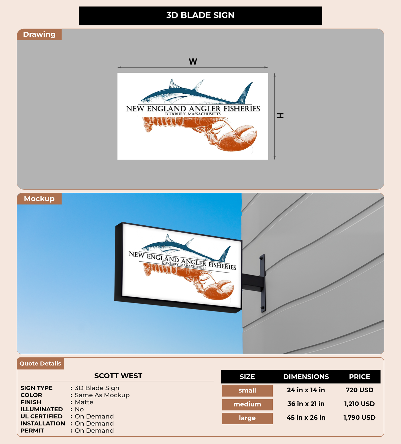 CUSTOM MOCKUP SIGN FOR Scott West
