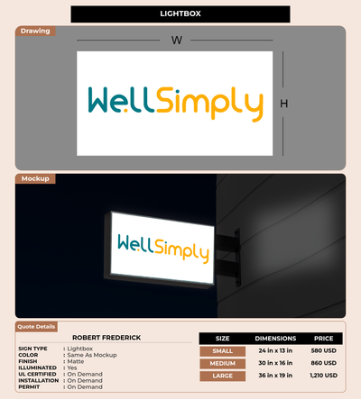 CUSTOM MOCKUP SIGN FOR Robert Frederick