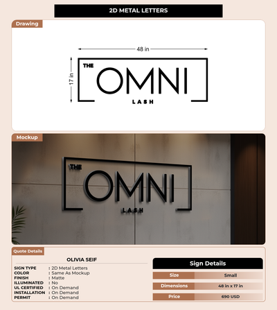 CUSTOM MOCKUP SIGN FOR Olivia Seif
